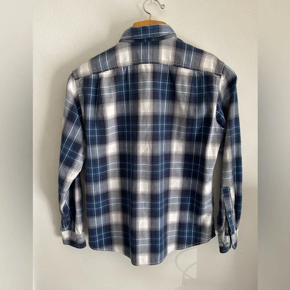 eddie bauer flannel shirt Bundle Of Two Classic Plaid mens Medium